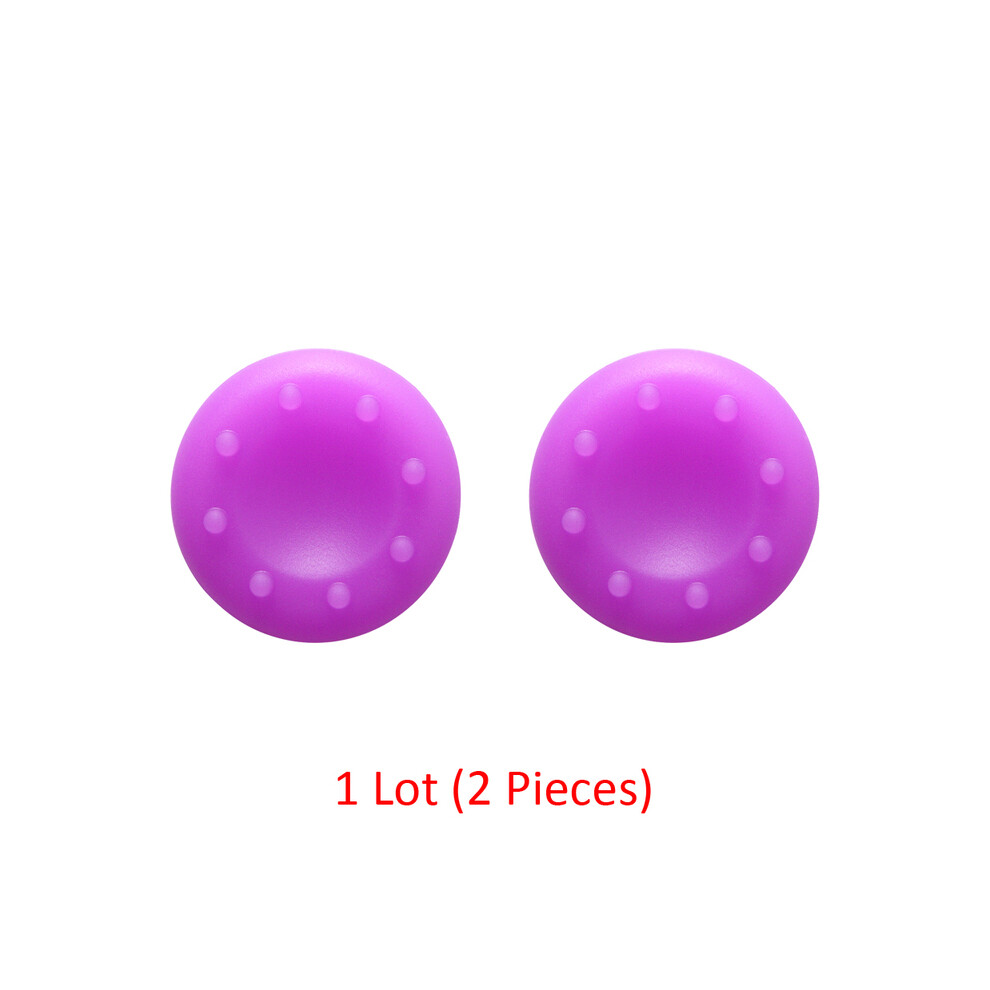 (Purple) Silicone Joystick Caps Controller Thumb Stick Grips For Sony Playstation Dualsense Dualshock 5 4 Ps5 Ps4 For Nintendo Switch Purple 9190758640038
