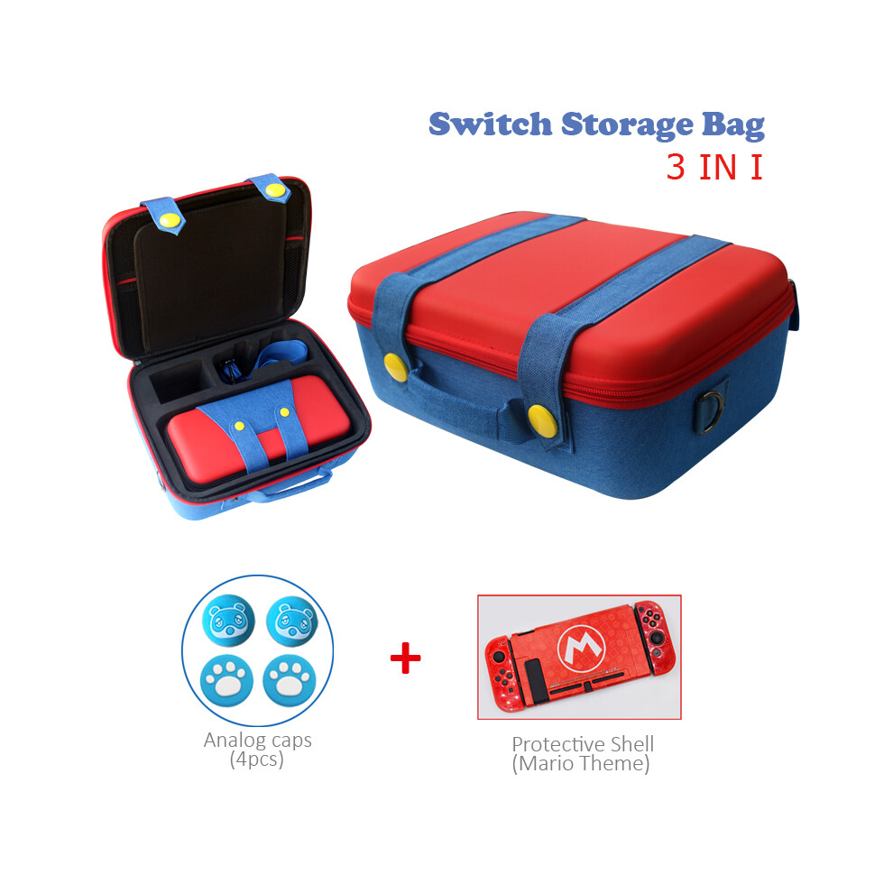 Photos - Console Accessory MAXPOWER ) New Nintend Switch Storage Bag Mari Style Protective Carrying Case for Nintendo Switch OLED Game Accessor (L(Normal Switch)