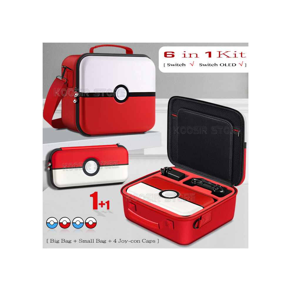 (2 in 1 Bag B) For Nintendo Switch OLED Storage Carrying Case Nintendo Switch Zelda Tears of The Kingdom Theme Hard Cover Shell Shoulder