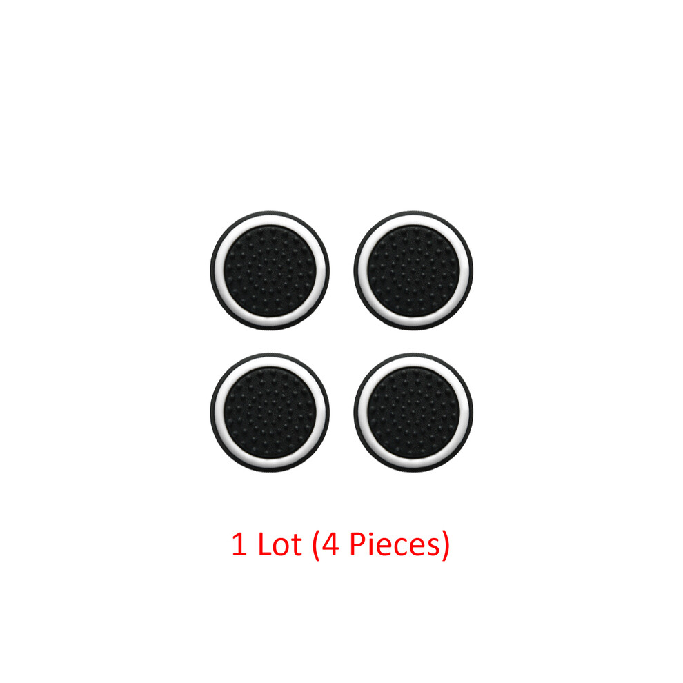 (White) 4 Piece Joystick Cap Soft Silicone Thumbstick Grips For Sony Playstation Dualsense Dualshock 4 5 Ps4 Ps5 For Nintendo Switch White 9190758638424