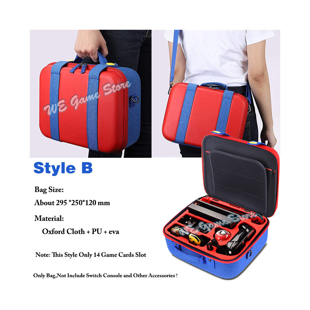 Maxpower (Style B) Deluxe Cute Bag For Nintend Switch Portable Protective Hard Carrying Box Soft Lining Nintendo Switch Case Console & Accessories