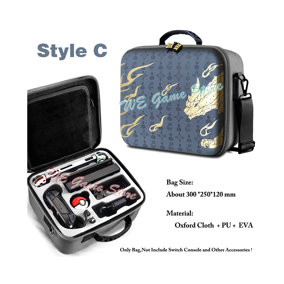 Maxpower (Style C) Deluxe Cute Bag For Nintend Switch Portable Protective Hard Carrying Box Soft Lining Nintendo Switch Case Console & Accessories