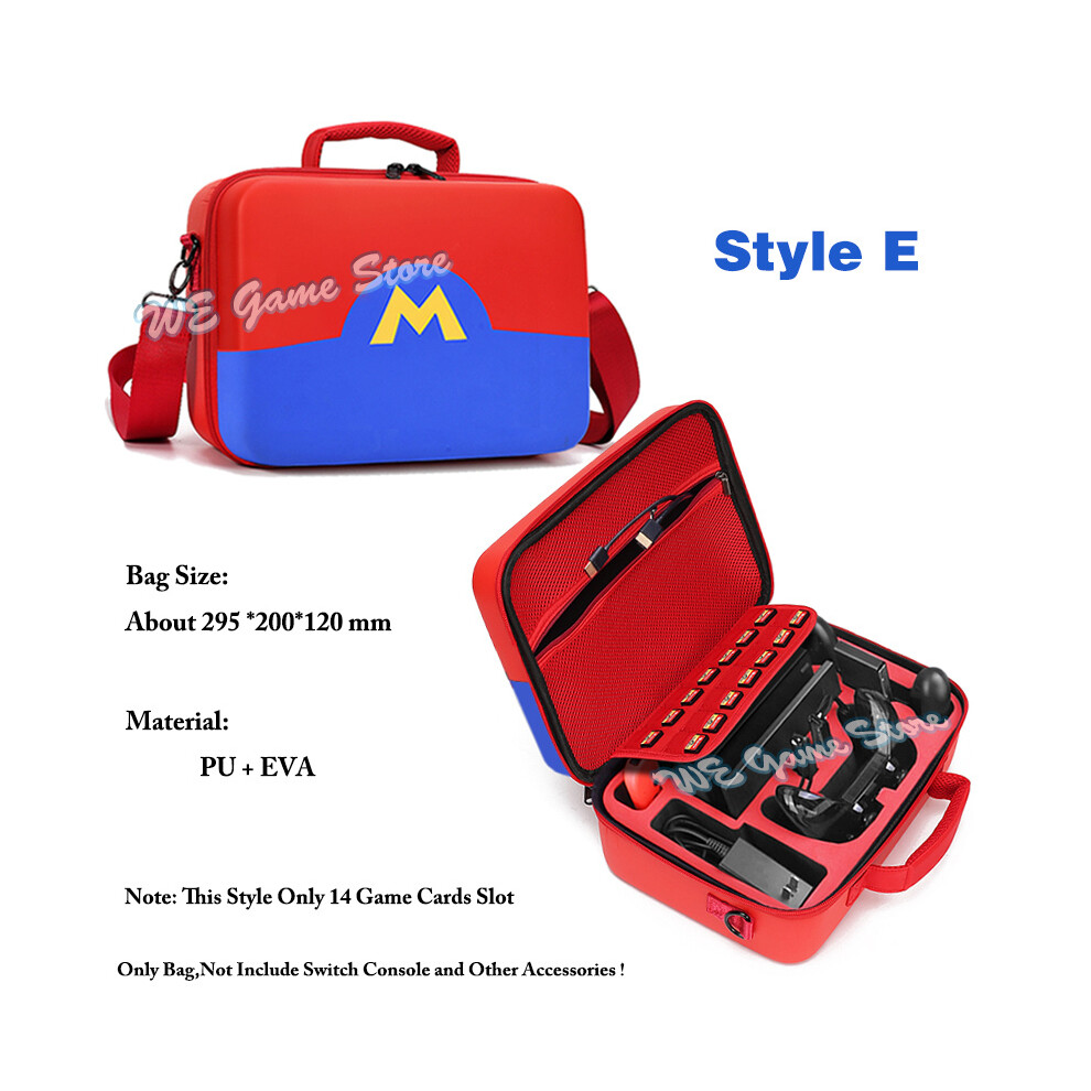 Maxpower (Style E) Deluxe Cute Bag For Nintend Switch Portable Protective Hard Carrying Box Soft Lining Nintendo Switch Case Console & Accessories