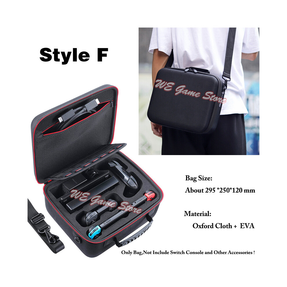 (Style F) Deluxe Cute Bag For Nintend Switch Portable Protective Hard Carrying Box Soft Lining Nintendo Switch Case Console & Accessories 9190758650082