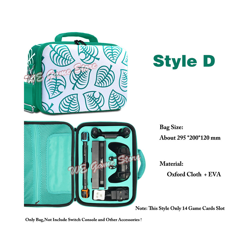(Style D) Deluxe Cute Bag For Nintend Switch Portable Protective Hard Carrying Box Soft Lining Nintendo Switch Case Console & Accessories 9190758647402