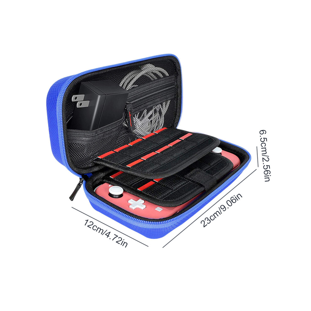 Maxpower (Blue) For Switch Lite Storage Bag Portable Carrying Case Eva Anti-Scratch Shockproof Travel Bag For Nintendo Switch Lite Accessories