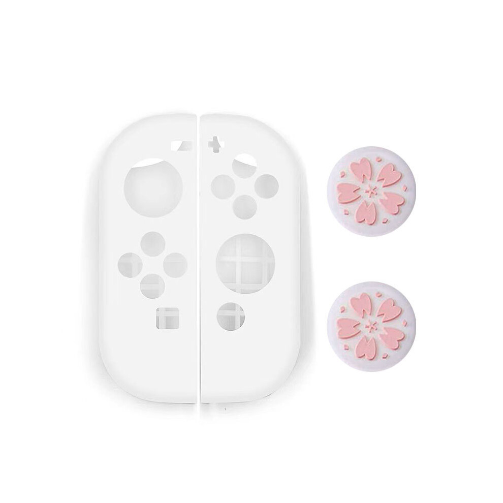 (24) Soft Silicone Case For Nintendo Switch Oled Joycon Controller Protective Cover Gamepad Joystick Thumb Stick Grip Cap Protector 9190758636321