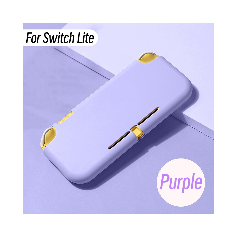 Maxpower (Purple) Pure Color Case For Nintendo Switch Lite Game Console Tpu Soft Cover Case For Ns Switch Lite Shell Good Protection Washable Purple