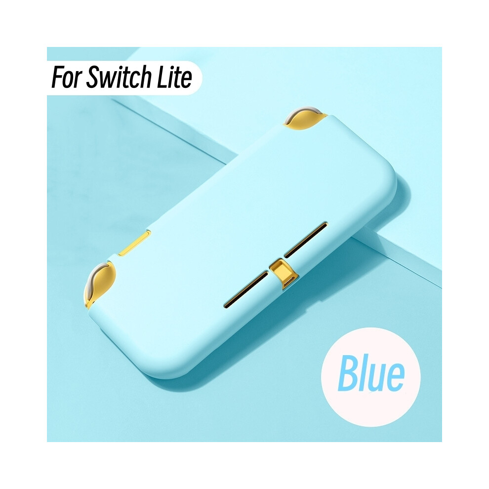 (Blue) Pure Color Case For Nintendo Switch Lite Game Console Tpu Soft Cover Case For Ns Switch Lite Shell Good Protection Washable Blue 9190758636185