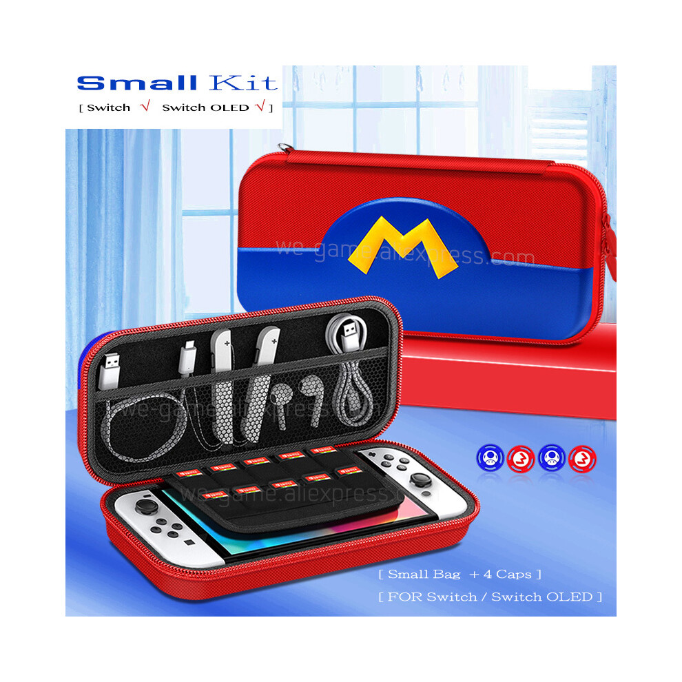 (Small Bag) Game Console Accessories Travel Carrying Case For Nintendo Switch Oled Ns Switcholed Storage Pouch Shoulder Bag Game Cards 9190758658705