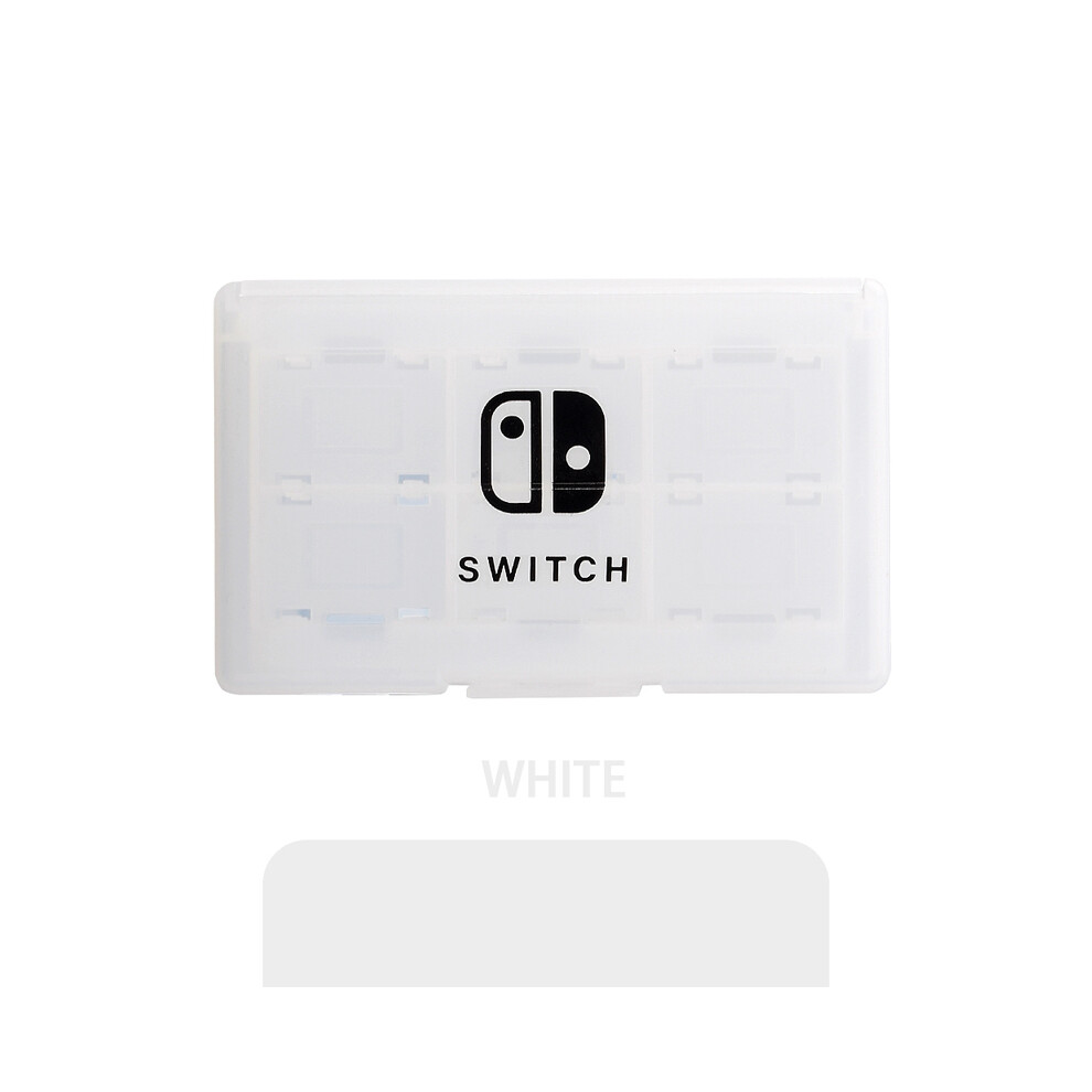 (WHITE) Game Card Storage Holder Case for Nintend Switch and lite 24 Cartridge Slots Game Card Storage Box for Micro SD Memory Cards-image-OPC-PG8NKB7-NEW