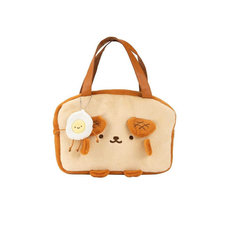 (Navy Blue) GeekShare Dog Toast Plush Bag Shoulder Tote Bag Handbag Carrying Case for Nintendo Switch/OLED/LITE IPAD Cute Shopping Bag