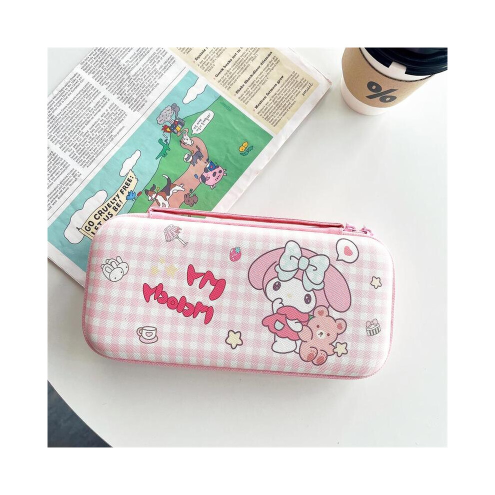 Maxpower (2) Portable Storage Bag For Nintendo Switch Ns Oled Game Console Travel Carrying Box Sanrio Kuromi Melody Kitty Pochacco Pattern