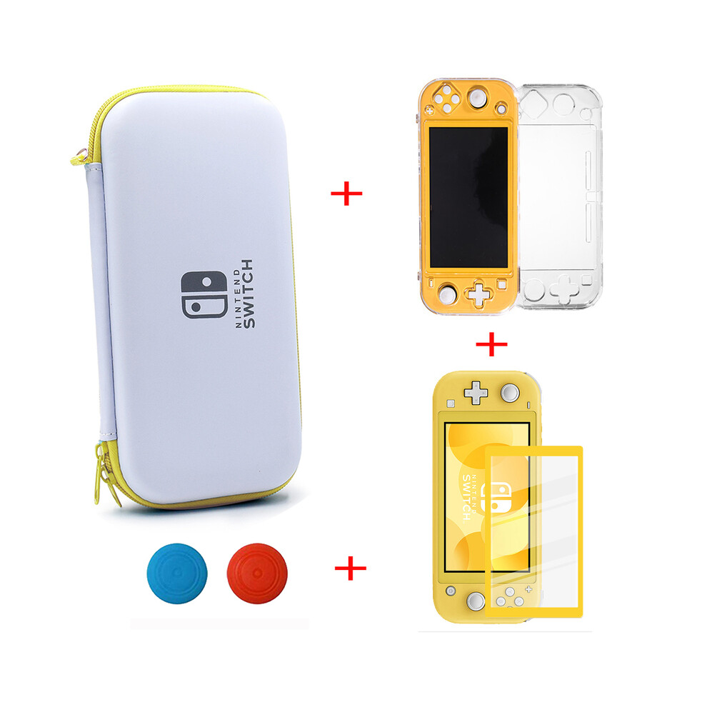 (yellow set2) Case For Nintendo Switch Lite Console Bundle  Case Protective Case Hard Carrying Storage Bag Switch Lite Pochette Game Accessory-image-OPC-PG8NKWY-NEW