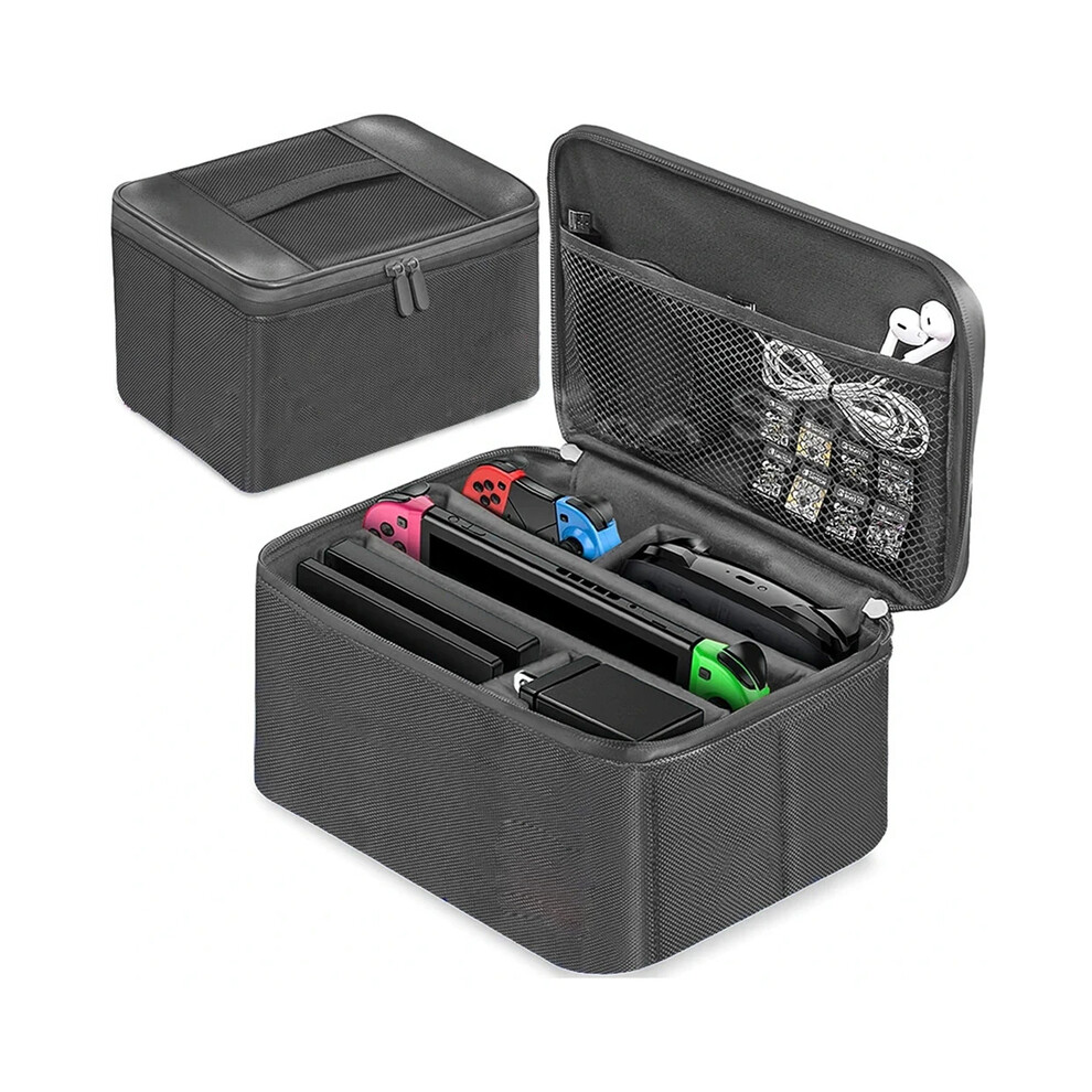 Photos - Console Accessory MAXPOWER  Carrying Case for Nintendo SWITCH Protection Bag for Switch Game Console Large Capacity Storage Bag Travel Pocket NS (Black)
