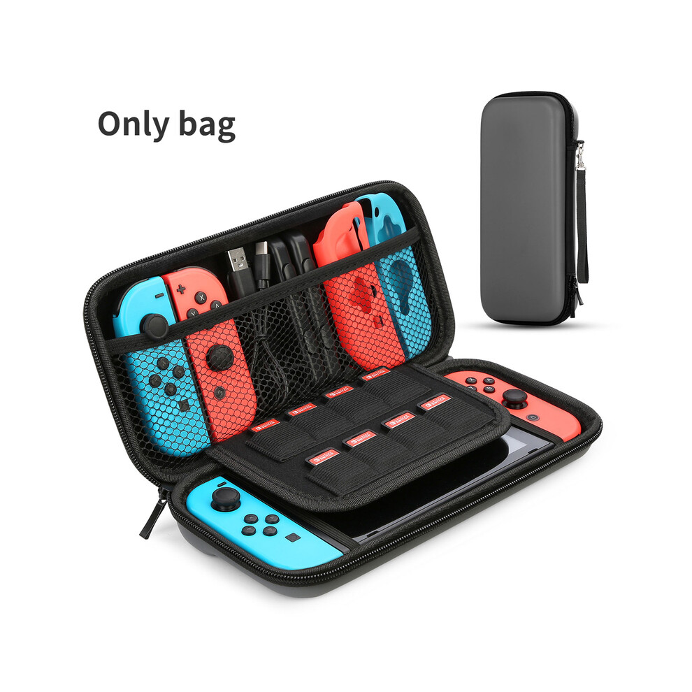 (Gray) HEYSTOP Bag for Nintend Switch Case Portable Waterproof Hard Protective Storage Bag for Nitend Switch Console & Game Accessories-image-OPC-PG8NMCR-NEW
