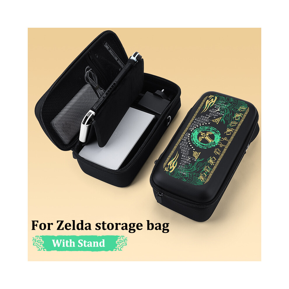 (B) For Zelda Switch Oled Handheld Storage Bag Protective Travel Pouch Carrying Case Scarlet And Violet For Ns Nintendo Switch 9190758663624