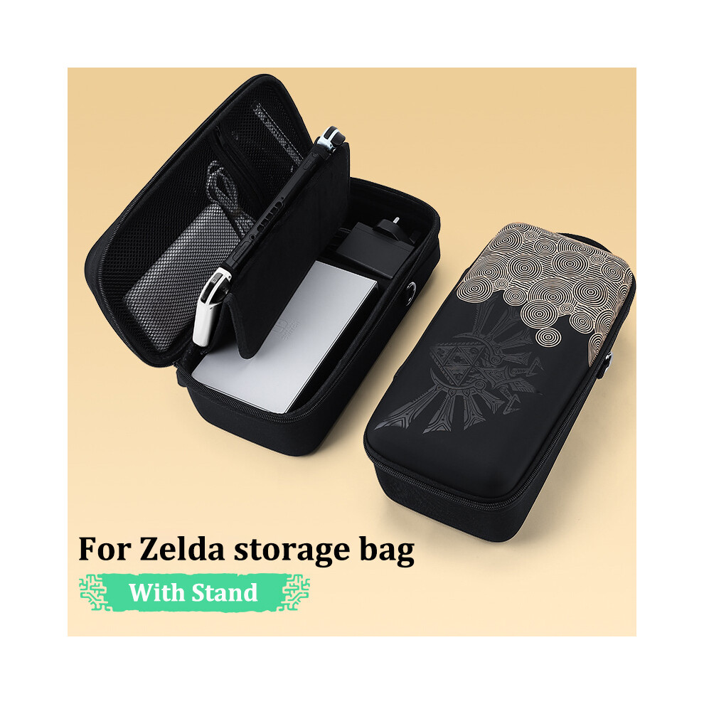 (A) For Zelda Switch Oled Handheld Storage Bag Protective Travel Pouch Carrying Case Scarlet And Violet For Ns Nintendo Switch 9190758663600