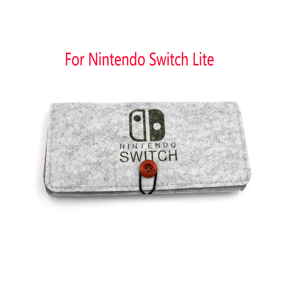 Maxpower (L For Switch Lite) Game Console Felt Storage Bag For Nintendo Switch Protective Case Shock Proof Carrying Bag For Nintendo Switch Lite