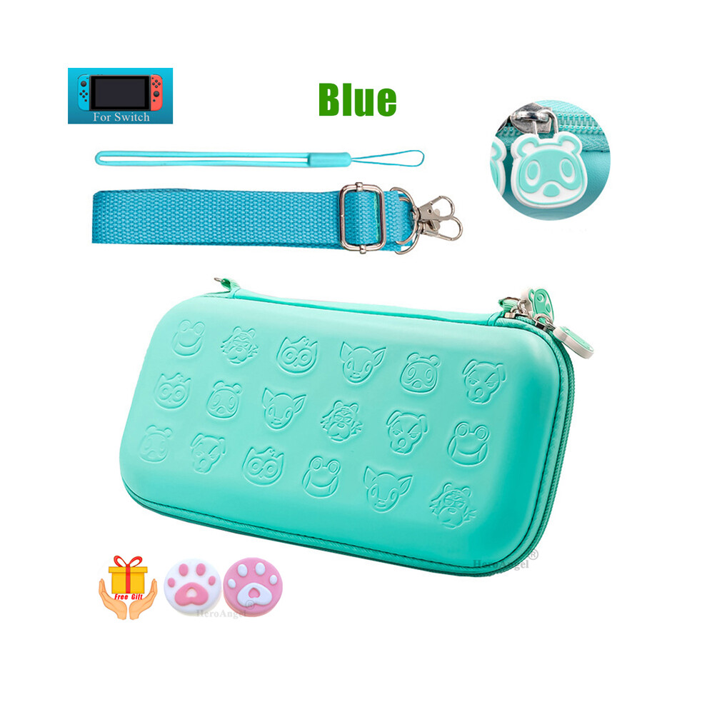 (Switch ) Sakura Portable Storage Bag For Switch Travel Carrying Cherry Blossoms Bag Case For Nintendo Switchgame Blue/Pink 9190758658835