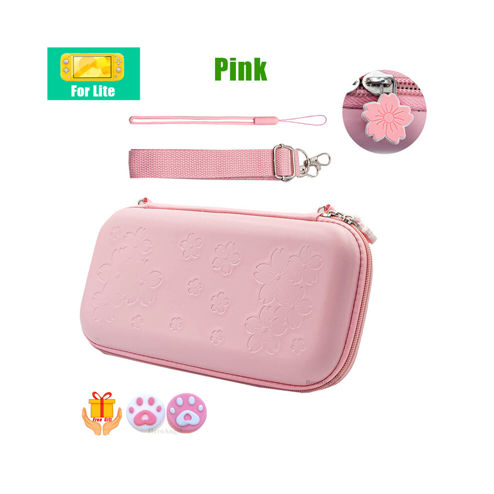 (SWITCH Lite PINK) Sakura Pink Portable Storage Bag for Switch Travel Carrying Cherry Blossoms Bag Case for Nintendo SwitchGame-image-OPC-PG8NMSK-NEW