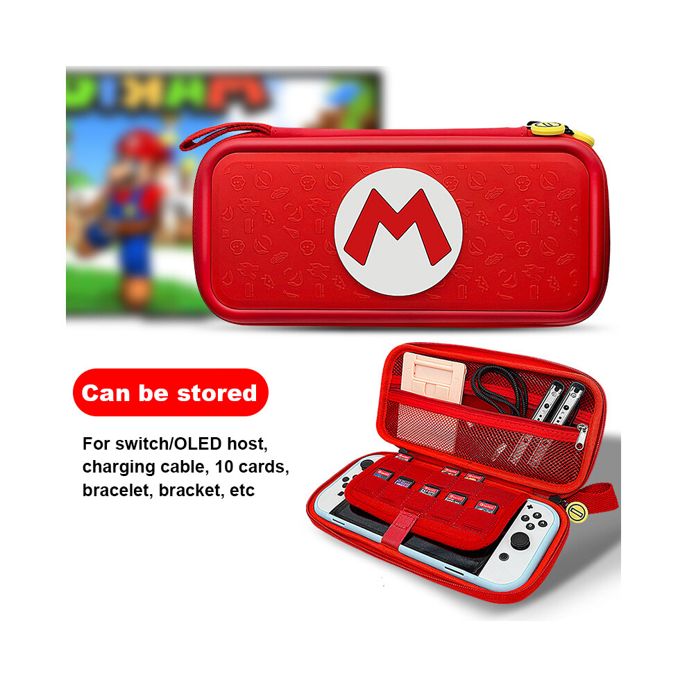 (A4) Bangshe Portable Storage Bag Compatible With Nintendo Switch Waterproof Hard Shell Carrying Case Cover For Switch Oled Console 9190758664287