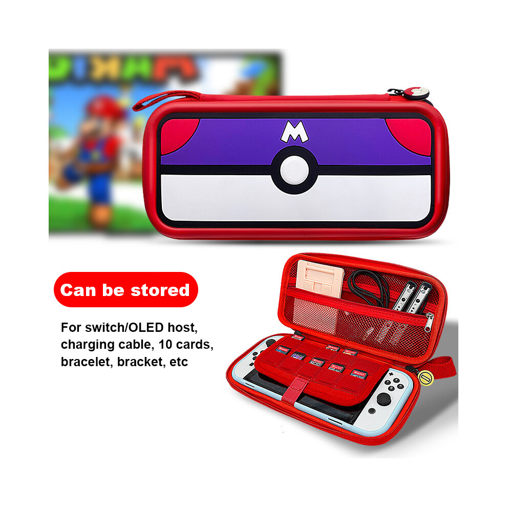 Maxpower (A2) Bangshe Portable Storage Bag Compatible With Nintendo Switch Waterproof Hard Shell Carrying Case Cover For Switch Oled Console