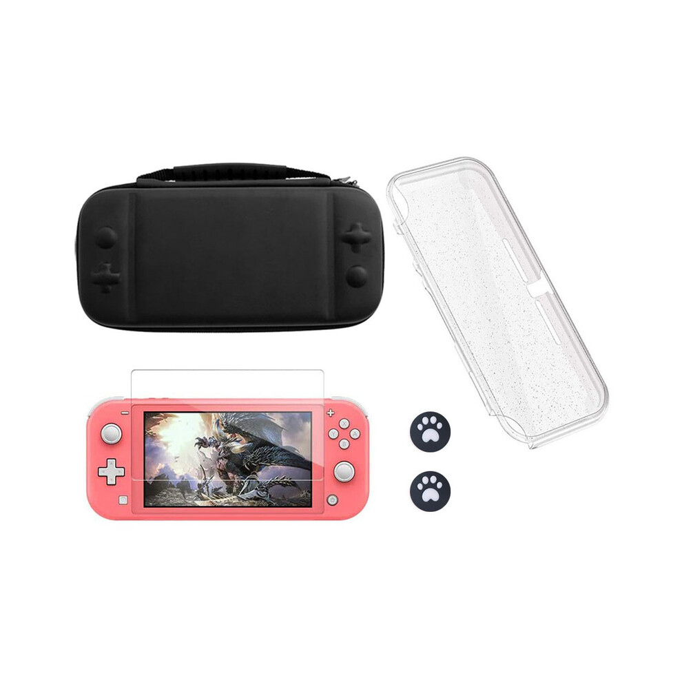 (Pack E) Switch Lite Accessories Bundle - Soft Glitter Tpu Protective Case & Screen Protector For Nintendo Switch Lite Carrying Case 9190758660333