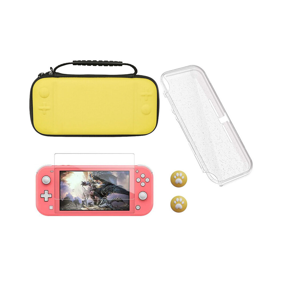 Maxpower (Pack G) Switch Lite Accessories Bundle - Soft Glitter Tpu Protective Case & Screen Protector For Nintendo Switch Lite Carrying Case