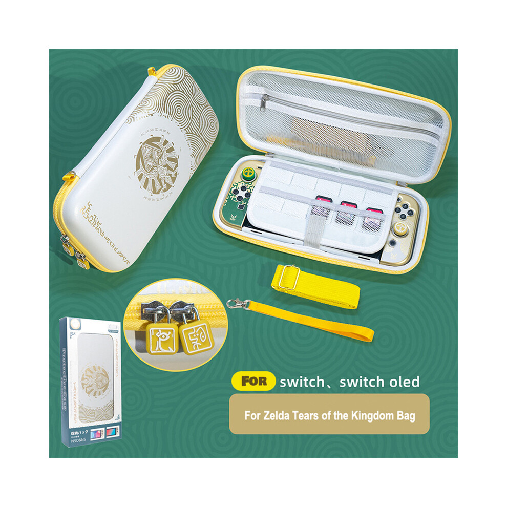 (White) Switch Case Storage Bag For Nintendo The Legend of Zelda Tears of the Kingdom Theme Switch / Switch Oled Hard Box Accessories