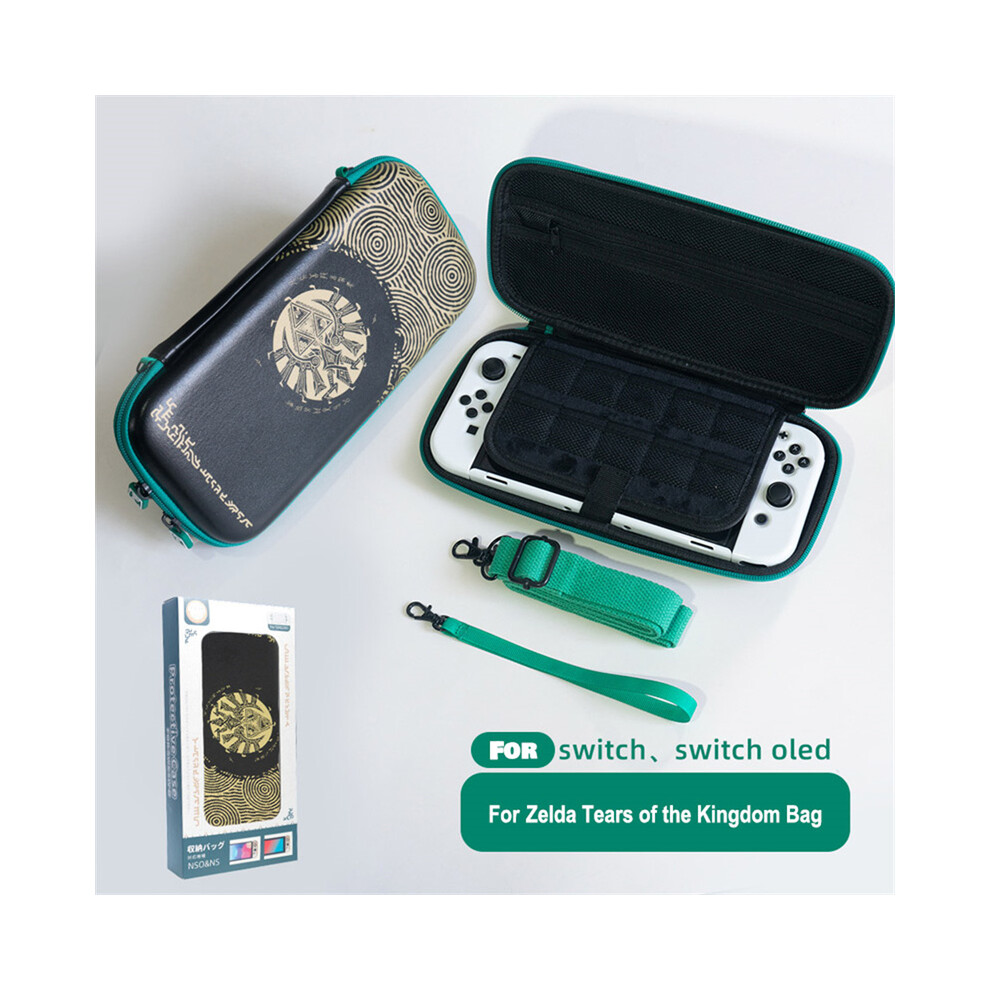 (Black) Switch Case Storage Bag For Nintendo The Legend of Zelda Tears of the Kingdom Theme Switch / Switch Oled Hard Box Accessories