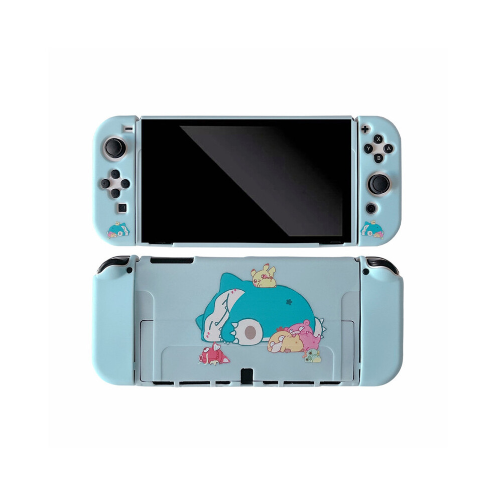 (E, Switch-Oled) Anime Cartoon Pikachu Protective Shell Cover For Nintendo Switch Ns Oled Game Console Controller Gaming Accessorie Split 9190758657722