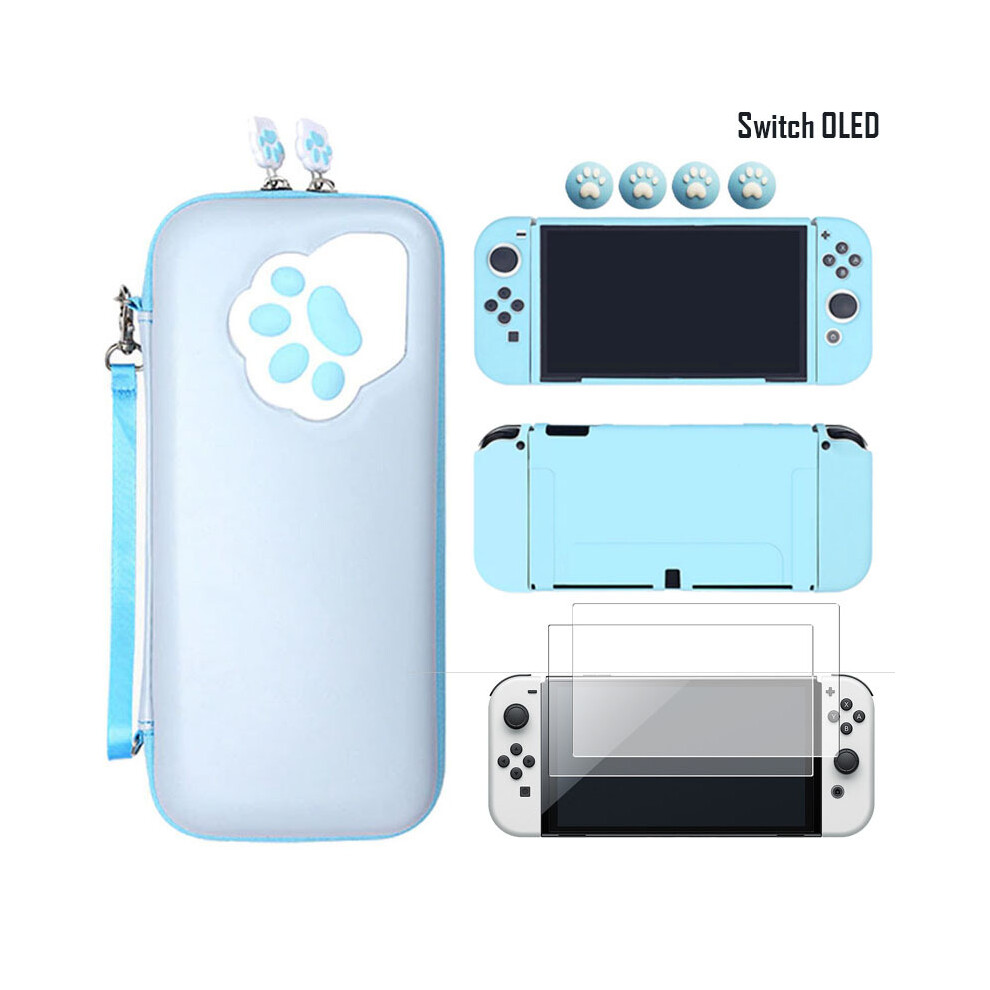 Maxpower (Pack B) For Nintendo Switch Oled Paw Carry Case Bag Soft Protective Skin Cover For Nintendoswitch Oled Accessories Storage