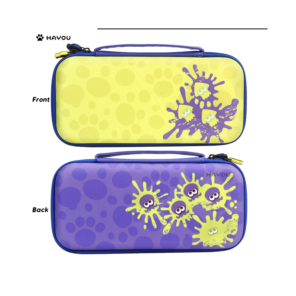 (- Bag) Storage Bag For Nintendo Switch Portable Waterproof Hard Shell For Ns Oled Pro Controller/Joycon Carrying Bag Yellow/Purple 9190758659504