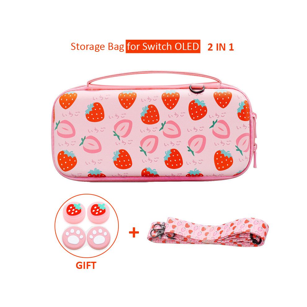 (C(For Switch Oled)) New Cat Paw Storage Bag For Nintendo Switch Oled Protective Carrying Case Portable Nintend Switch Game Accessories 9190758662764