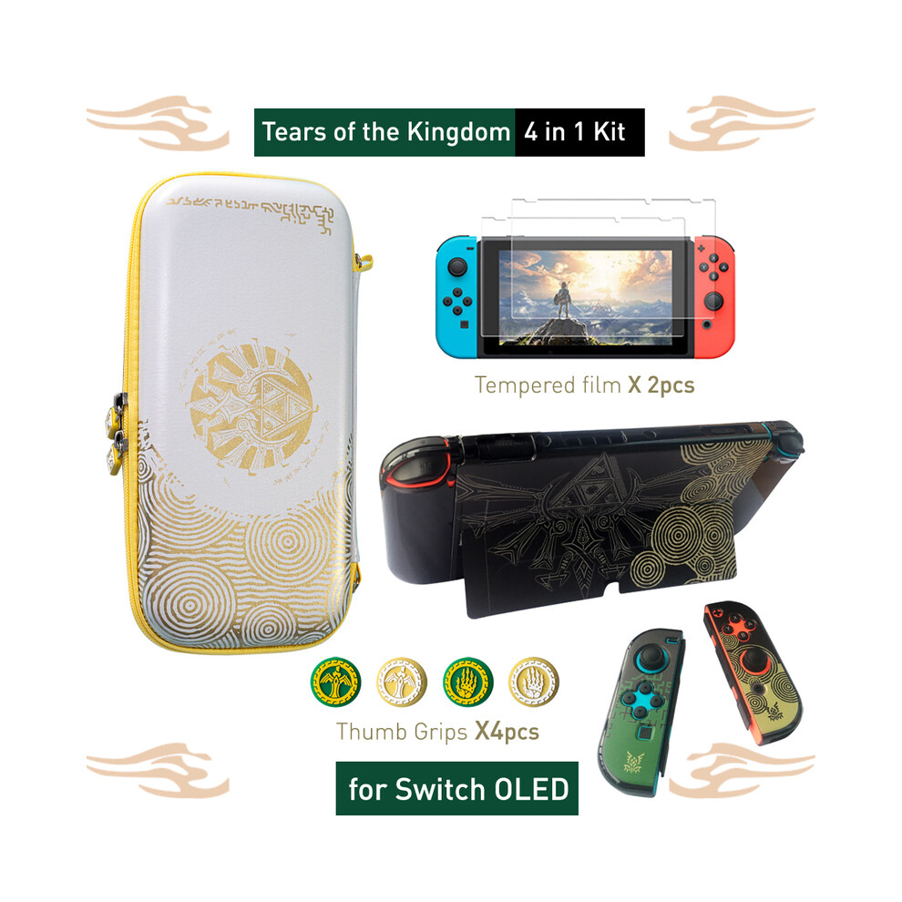 Maxpower (C(Switch Oled)) For Nintendo Switch Oled Storage Bag Zd Tears Of The Kingdom Protective Hard Case Shell Cover For Ns Switch Game Accessories
