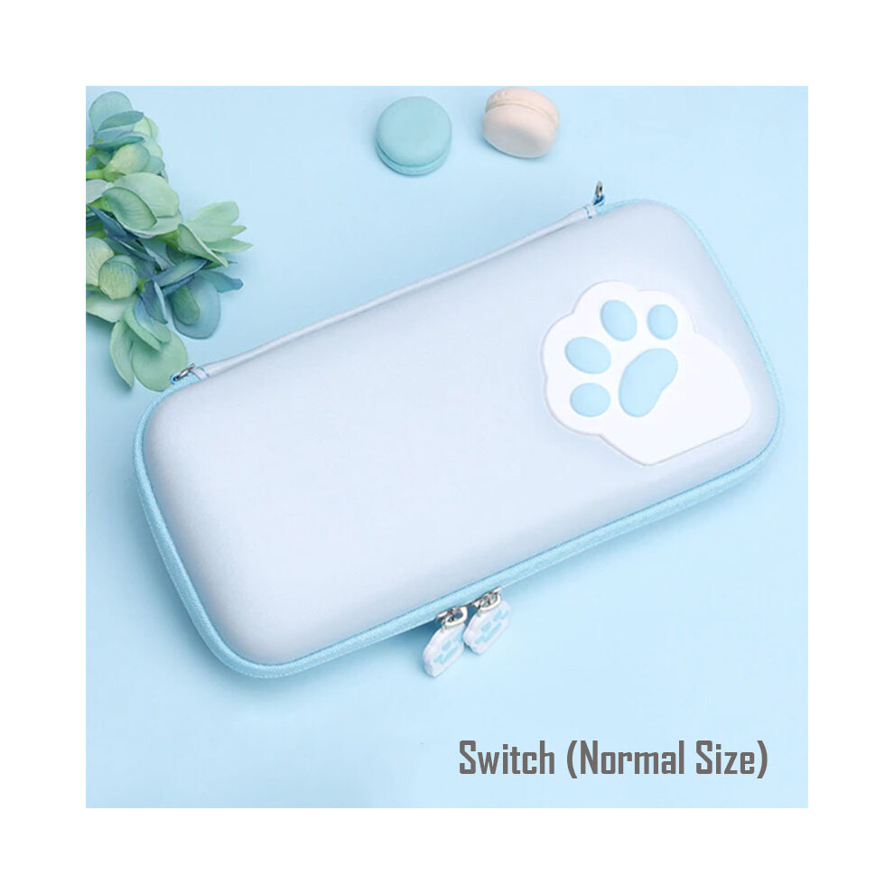 Maxpower (Switch ) 2021 For Nintendos Nintend Switch Bag Cute Cat Portable Travel Carrying Case For Nintendo Switch/Lite Console Accessories Blue