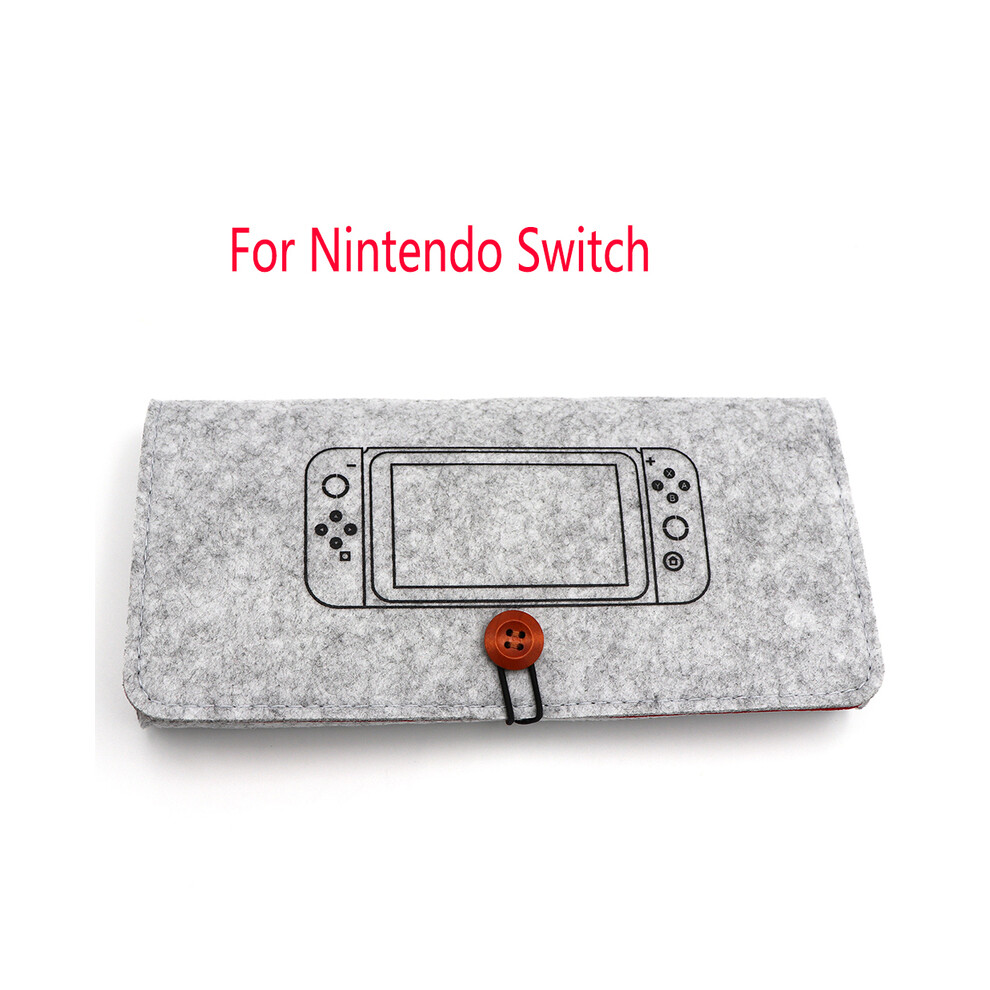 Maxpower (Lightgray For Switch) Ultra Slim Portable Case Felt Pouch Carrying Case For Nintendo Switch Professional Protective Storage Bag For Ns Switch