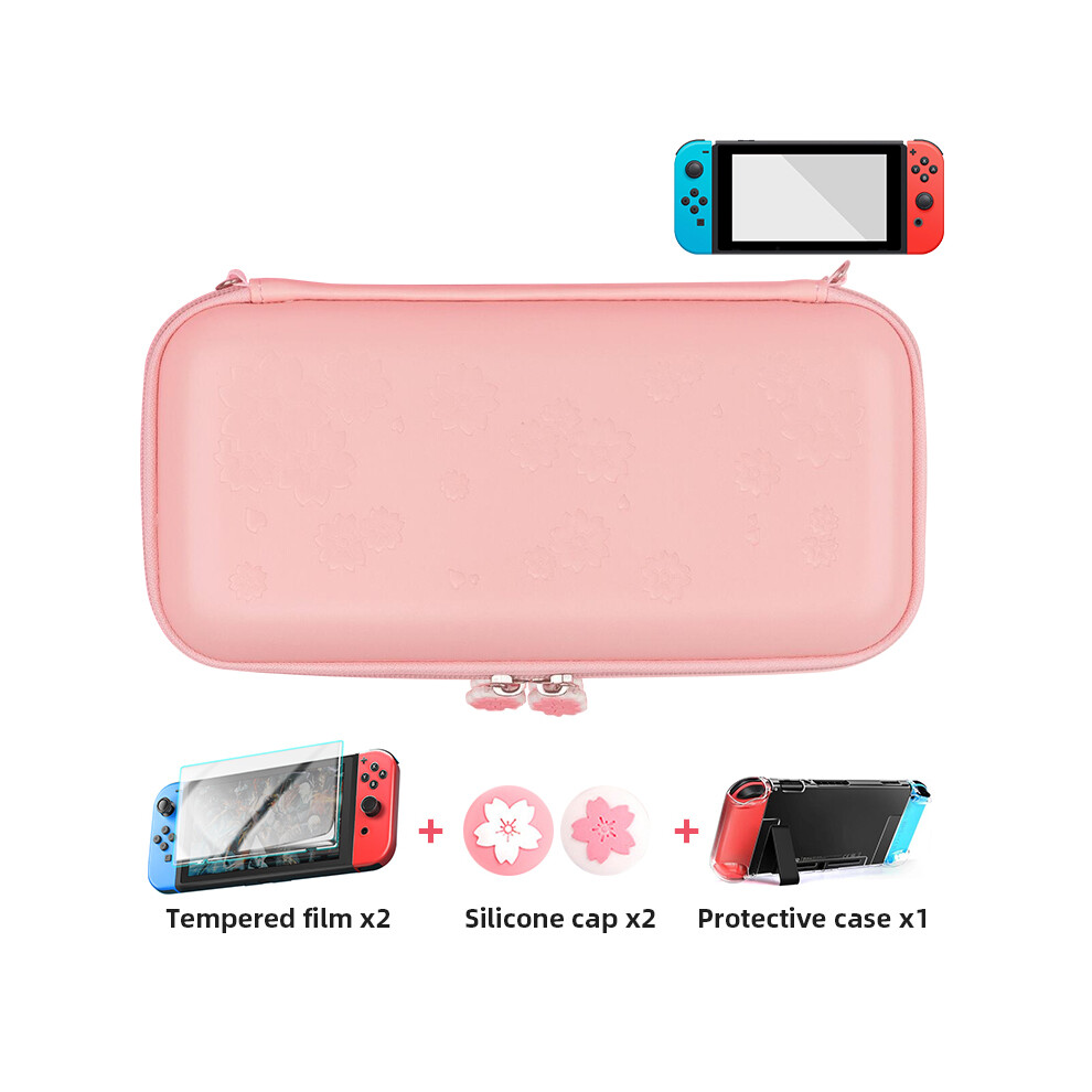 Maxpower (For Ns Switch 10) Data Frog Carrying Case For Nintendo Switch Crystal Protective Case Portable Travel Storage Bag For Nintendo Switch Lite