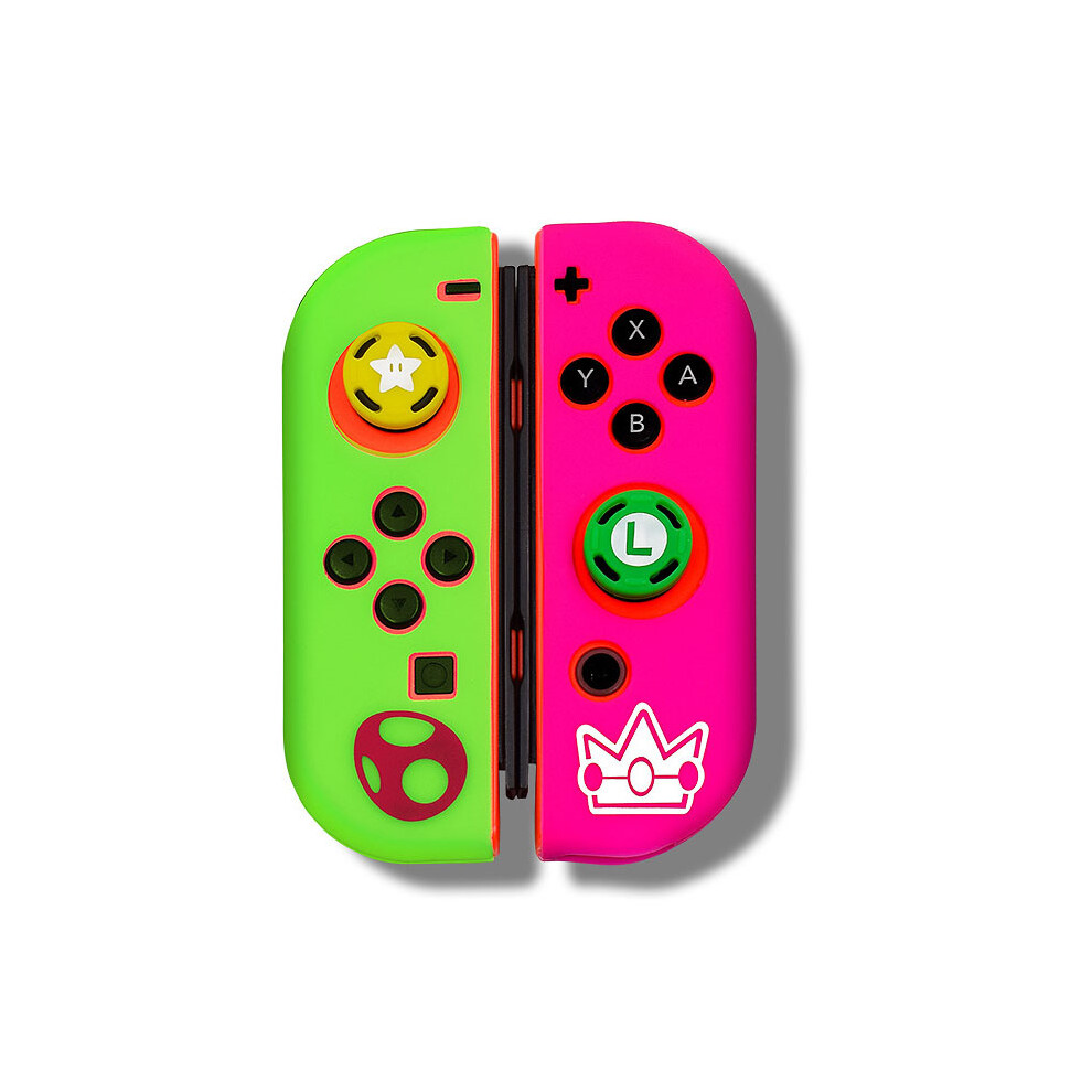 Maxpower (B) Silicone Soft Case Thumb Stick Grip Cap Joystick Protective Cover For Nintendo Switch Oled Ns Joy-Con Controller Protector