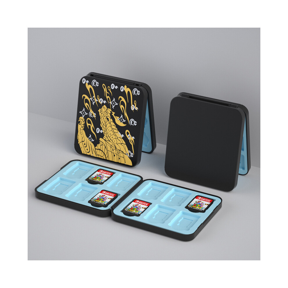 (D) For Nintendo Switch Game Card Box Magnetic Silicone 12 Pack Ns Game Card Cover Storage Holder For Zelda Switch Oled Customizable 9190758645514