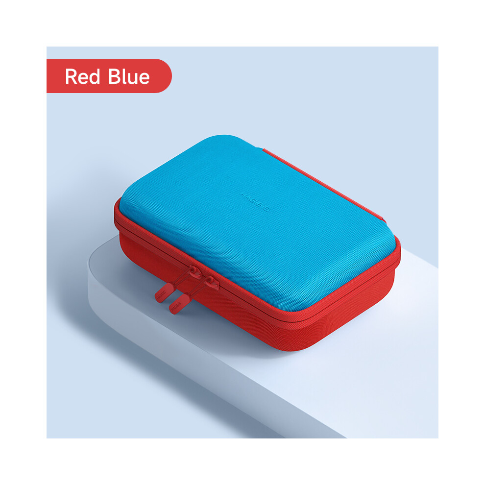 Maxpower ( Blue) Hagibis Switch Carrying Case For Nintendo Switch/Oled Portable Full Protection Carrying Travel Bag For Switch Console Game Red/Blue