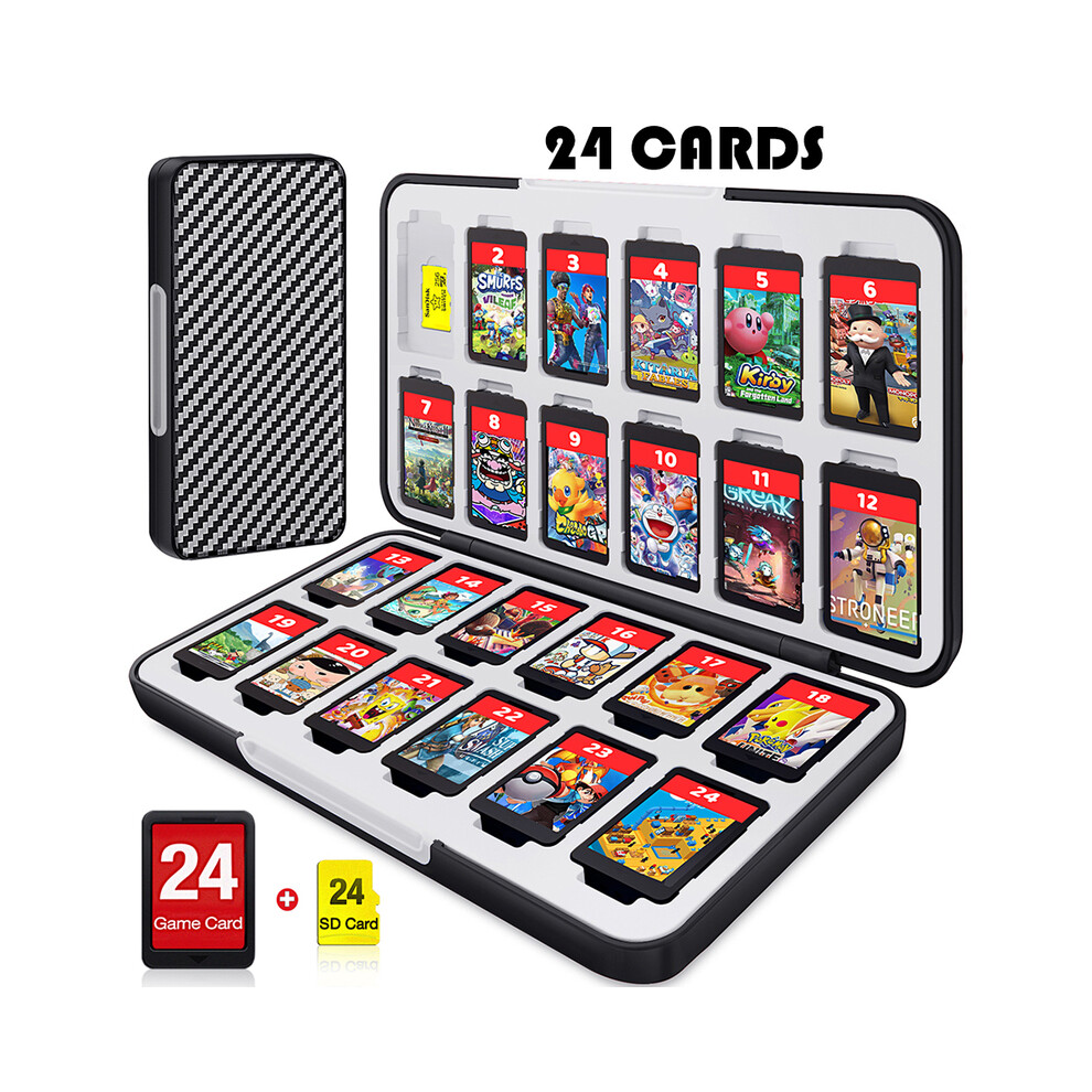 (X158-24 slot) DinoFire Switch Game Card Protective Case For Nintendo Switch OLED/NS/Lite 72/48/24 In 1 Game Cards Magnetic Storage Box