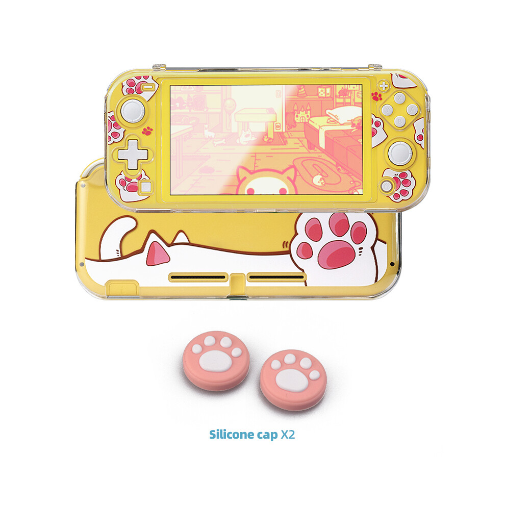 Maxpower (Transparent Caw) Protective Case Compatible-Nintendo Switch Lite Transparent Protective Cover For Switch Lite Console Case For Switch Lite