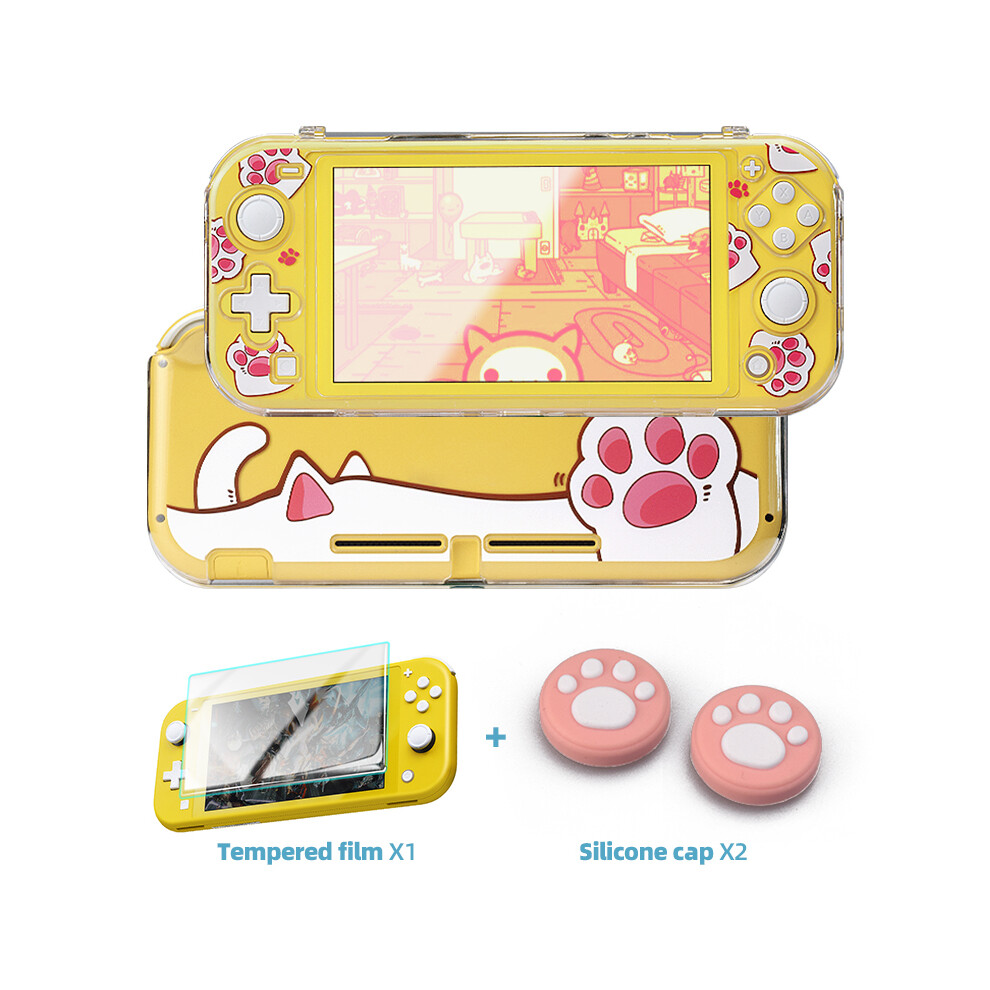 (Transparent Caw 01) Protective Case Compatible-Nintendo Switch Lite Transparent Protective Cover For Switch Lite Console Case For Switch Lite 9190758652376