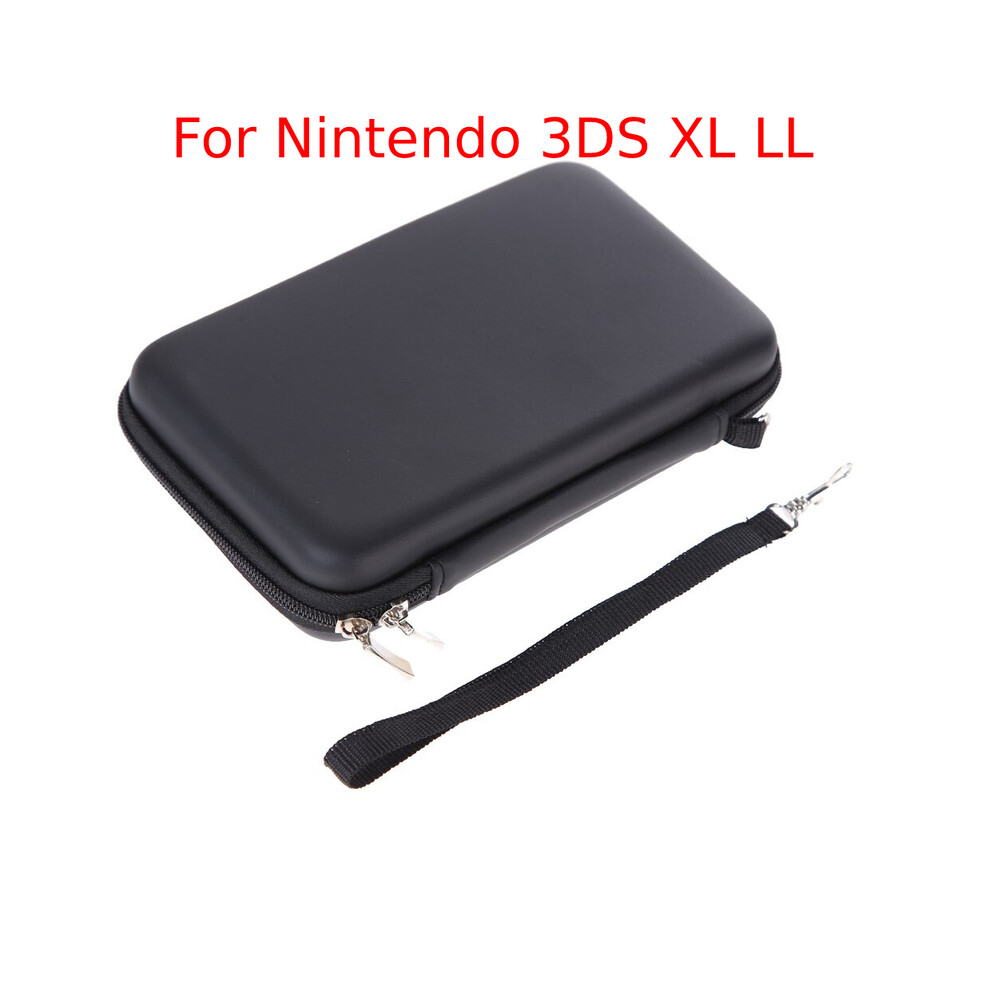 Maxpower ( A) Eva Skin Carry Hard Case Bag Pouch For Nintendo 3Ds Xl Ll/Switch/2Ds With Strap Features Durable All Around Zippe Compatible Black