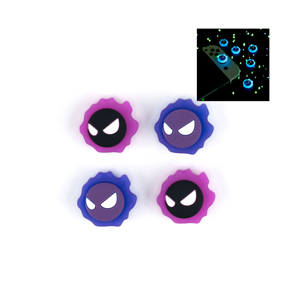 Maxpower (One Pack) Luminous Thumb Stick Grip Cap Joystick Protective Cover For Switch Oled Ns Lite Joy-Con Silicone Soft Glowing Thumbstick