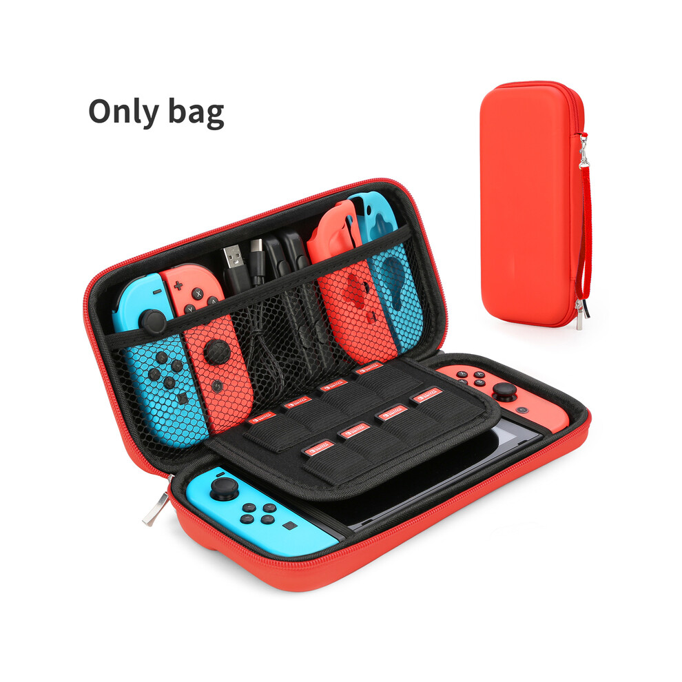 Maxpower (Red) Heystop For Nintendo Switch Storage Bag Luxury Waterproof Case For Nitendo Nintendo Switch Ns Console Joycon Game Accessories Red
