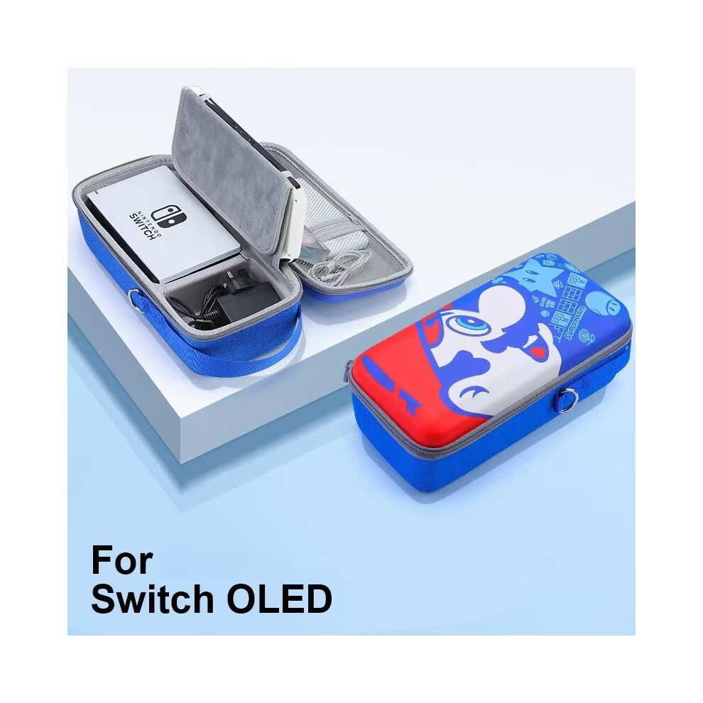 (A386) Bangshe Large Capacity Storage Bag Compatible With Nintendo Switch Protective Carrying Case Hard Shell For Switch Oled Console 9190758654325