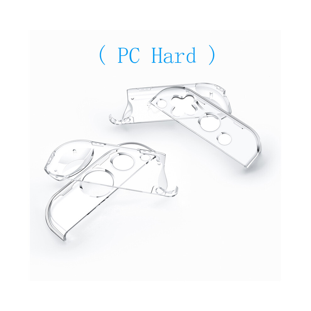 Maxpower (Pc Hard) Clear Hard Case Protective Cover Joycon Shell For Nintendo Switch/Switch Oled Ns Joy-Con Crystal Transparent Tpu Soft Protector